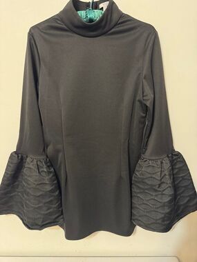 Asilio Play Loud Black Ruffled Bell Sleeves size 6 New designer